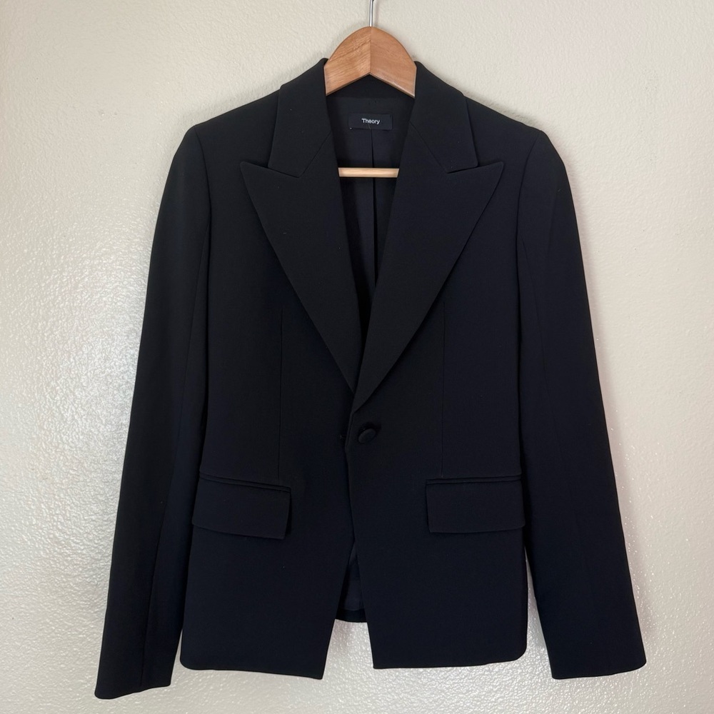 Theory Black Tailored Blazer
